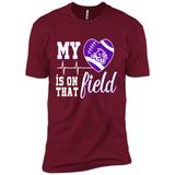 Abilene Christian Wildcats Football My Heart is on that Field - Premium Short Sleeve T-Shirt