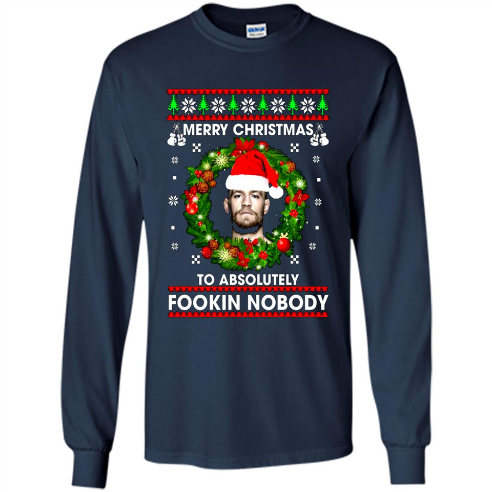 Merry Fookin Christmas Conor Mcgregor sweater PINGPONG