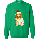 Pomeranian Santa Lights Christmas Dog Xmas Sweatshirt - Sweatshirt