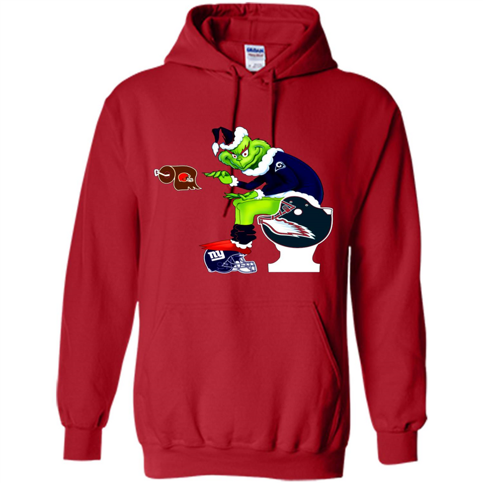 Los Angeles Rams Toilet Grinch Santa Claus Football Fan PINGPONG