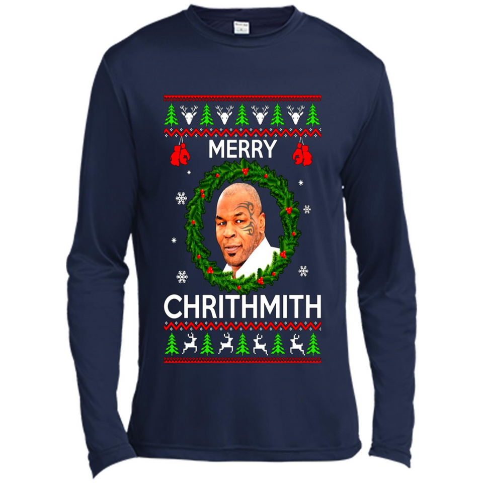 Mike Tyson Merry Chritmith Christmas Sweatshirt PINGPONG
