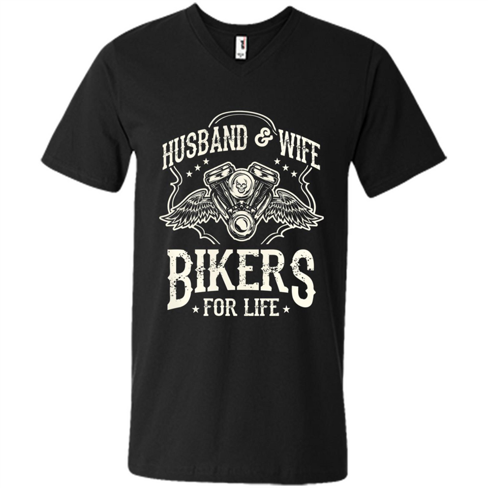 Husband & Wife Biker For Life Couple
