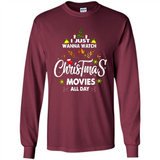 Funny Christmas Movie Shirt, Christmas Movies - Long Sleeve T-Shirt
