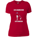 Chicago Cubs GrandFather Like GrandSon - Ladies' Boyfriend T-Shirt
