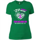 I Wear Purple For My Brother Chiari Malformation - Ladies' Boyfriend T-Shirt