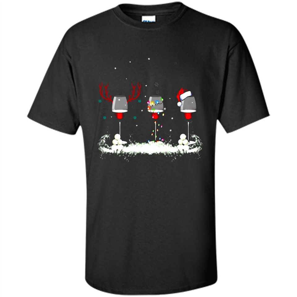 Christmas Red Wine - Merry Xmas T-Shirt - Shirt