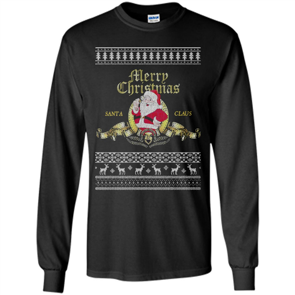 Christmas Santa Goldwyn Mayer Logo - Long Sleeve T-Shirt