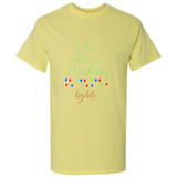 My Favorite Color is Christmas Lights Xmas Sporty T-Shirt - Shirt
