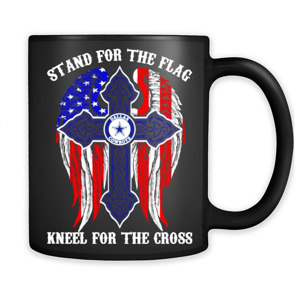 Dallas Cowboys - stand for the flag kneel for the cross