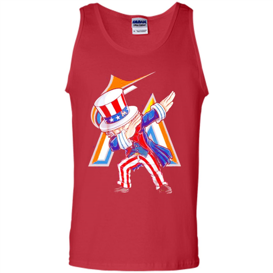 MLB MIAMI MARLINS UNCLE SAM DABBING INDEPENDENCE DAY