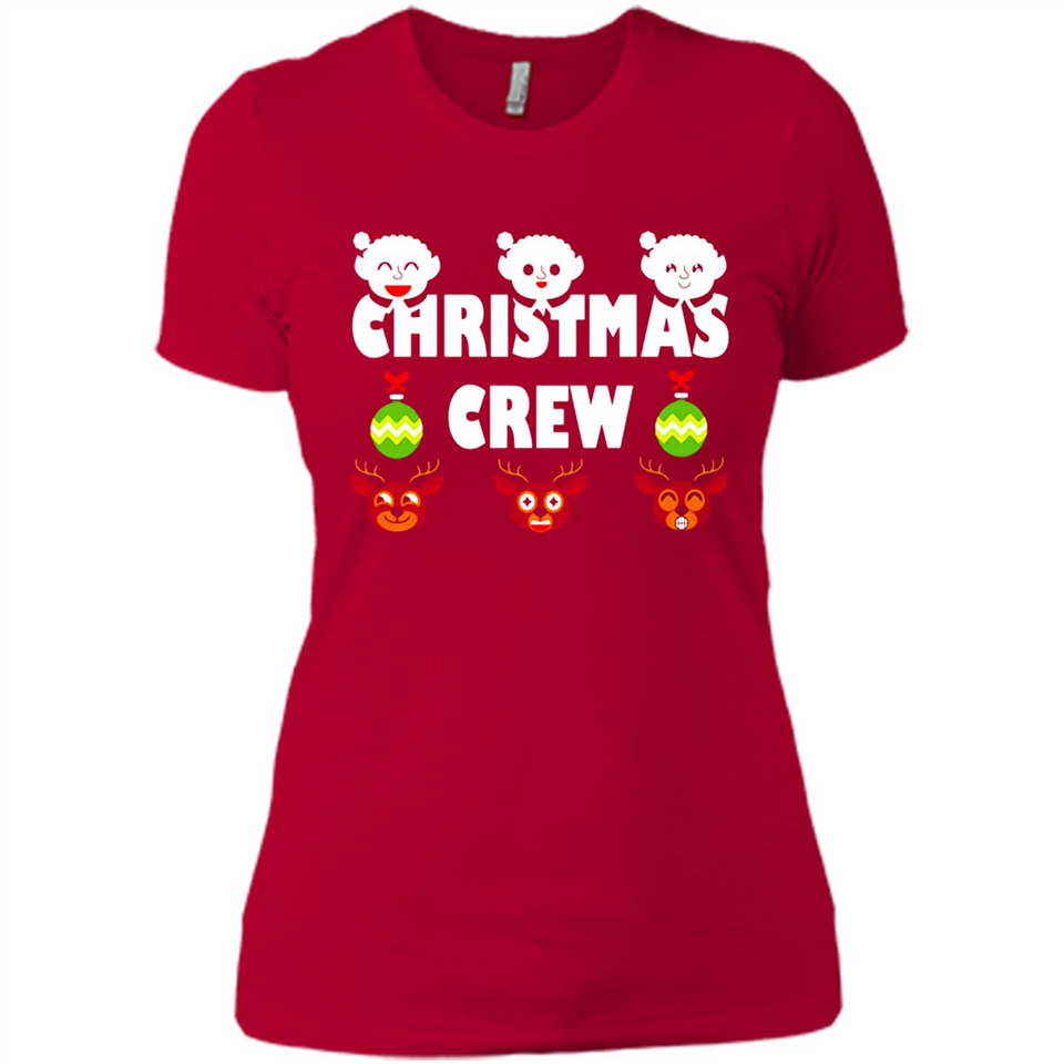 Christmas Crew Gifts Santa Elves Reindeer - Ladies' Boyfriend T-Shirt