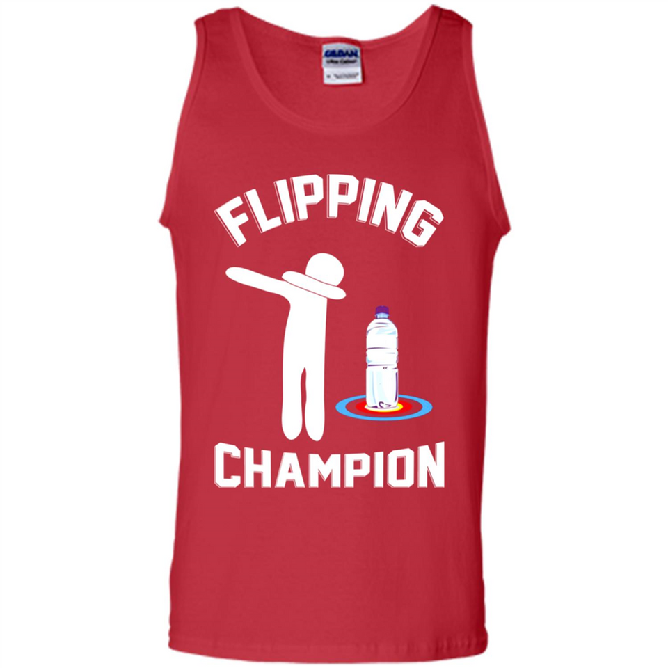 Water Bottle Flipping Tshirt Dabbing Flipping Champion - Tank Top