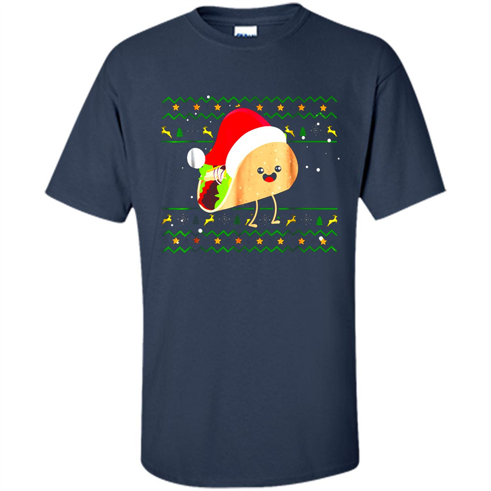 TACO Santa Hat Ugly Christmas shirt Ladies' Boyfriend