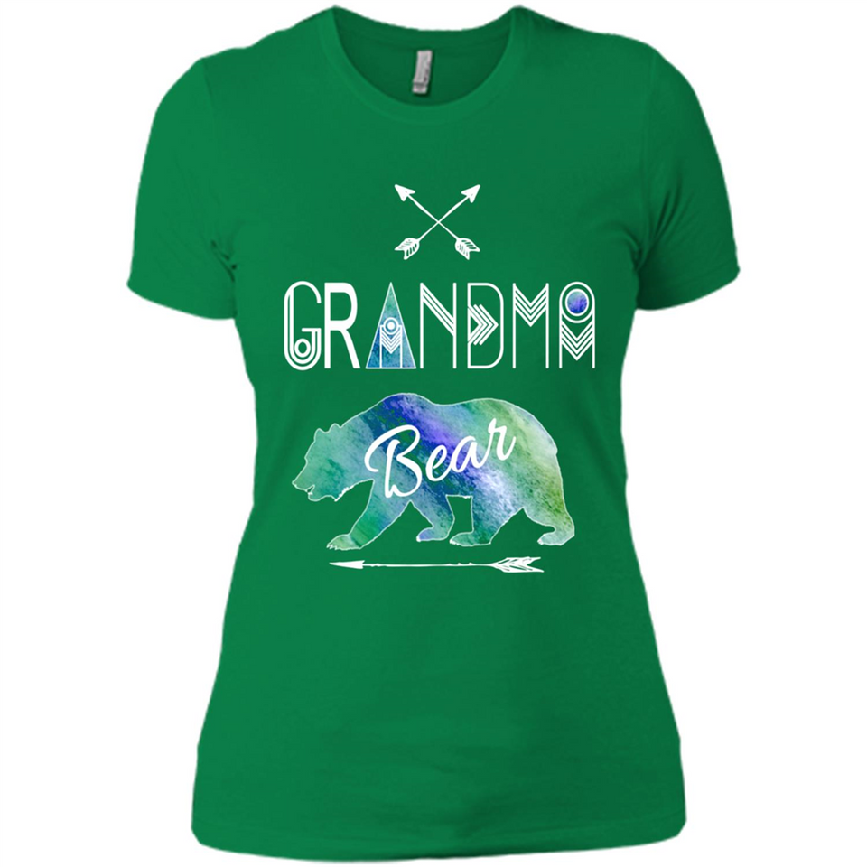 Grandma Bear Shirt Tribal Family Vacation & Camping Tee - Ladies' Boyfriend T-Shirt