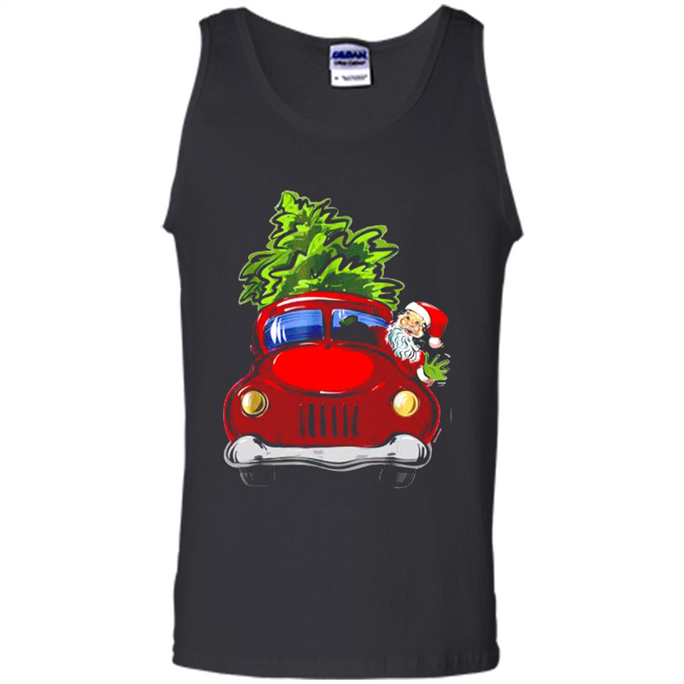 Vintage Santa red Truck Christmas Tree PINGPONG