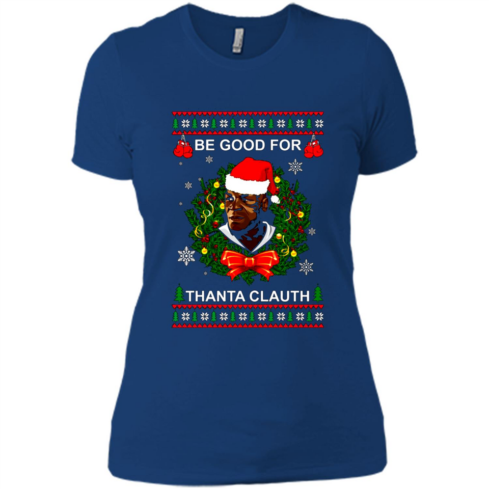 Mike Tyson Thanta Clauth Santa Claus Christmas sweater PINGPONG