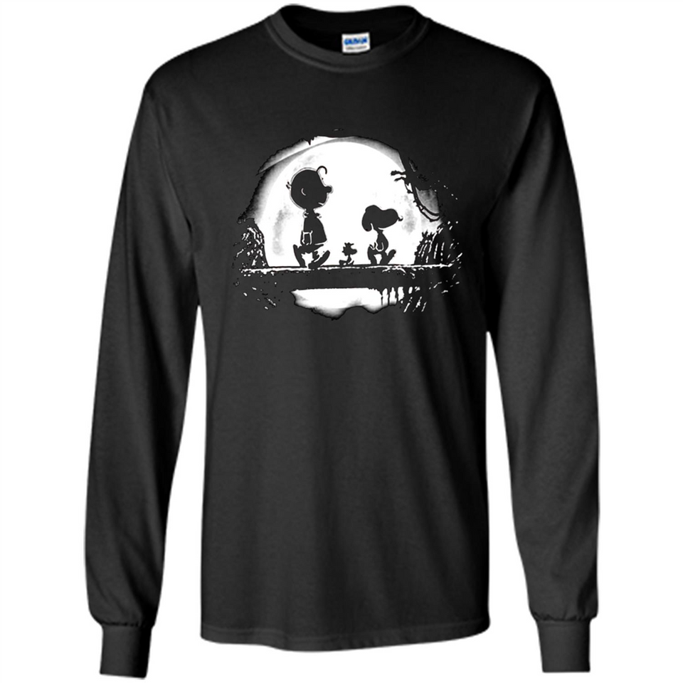 Snoopy The Peanuts Walking To The Moon
