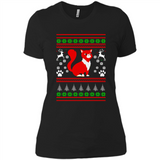 Christmas Ugly Sweater CUTE CATS UGLY CHRISTMAS SWEATERS - Ladies' Boyfriend T-Shirt