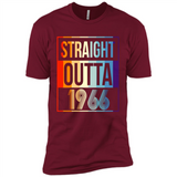 Retro Straight Outta 1966 52 Years Old - Premium Short Sleeve T-Shirt