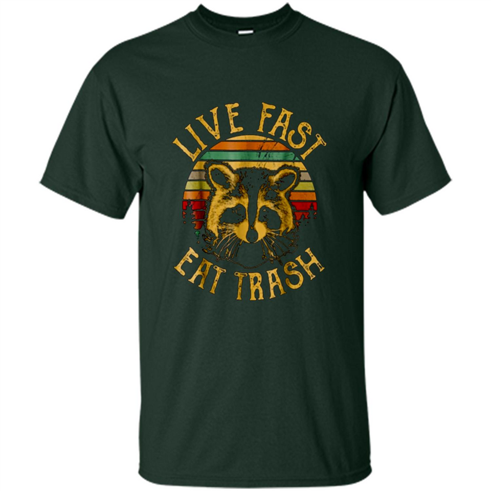 Live fast eat trash bear vintage camping PINGPONG