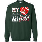 Tampa Bay Buccaneers Football My Heart is on that Field - Sweatshirt
