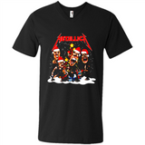 Metallica christmas sweatshirt hoodie long PINGPONG - Men's V-Neck