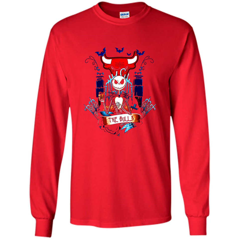 Chicago Bulls Halloween The Nightmare Before Christmas - Long Sleeve T-Shirt