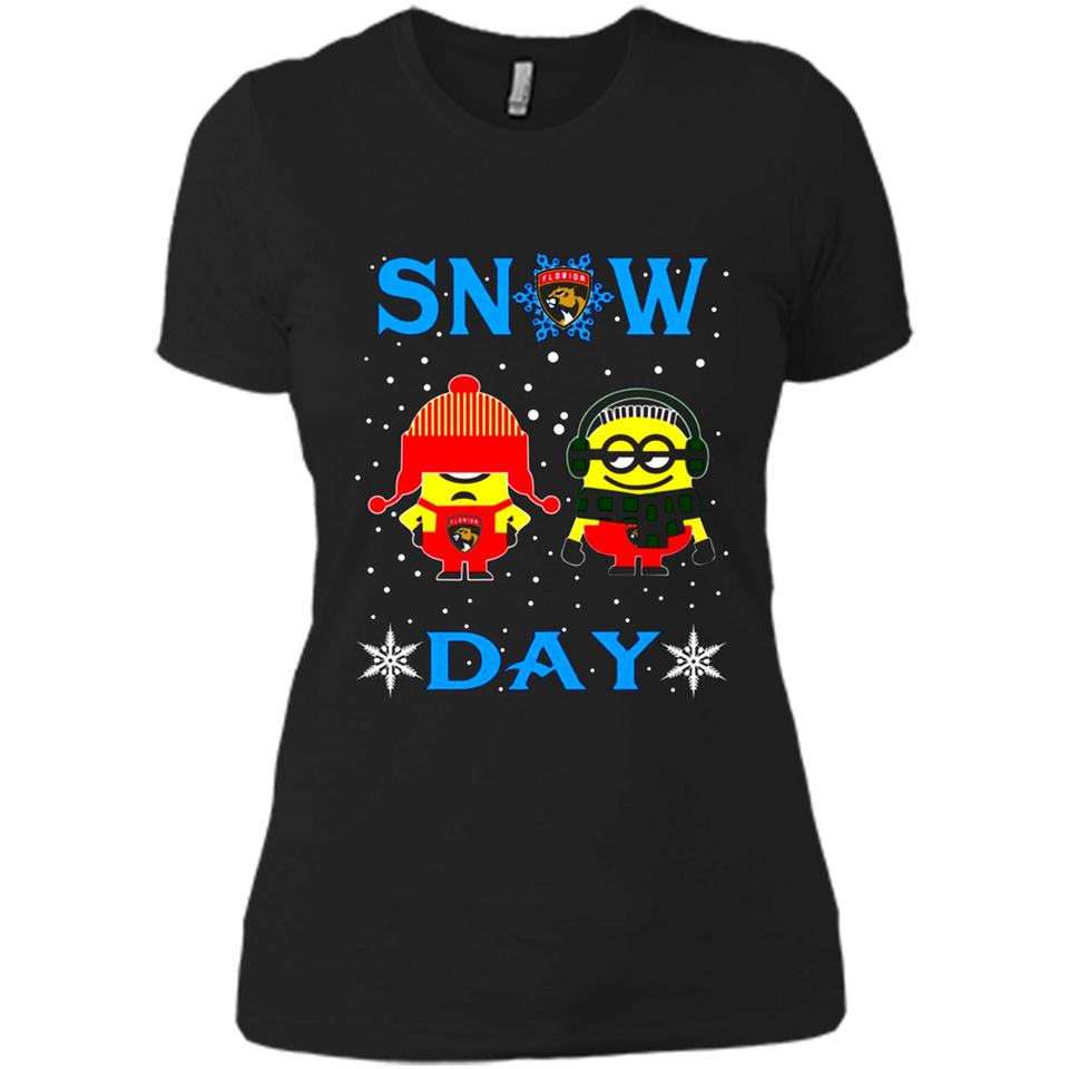 Snow Day Shirt For Florida Panthers Vs Minion Fans pingpong