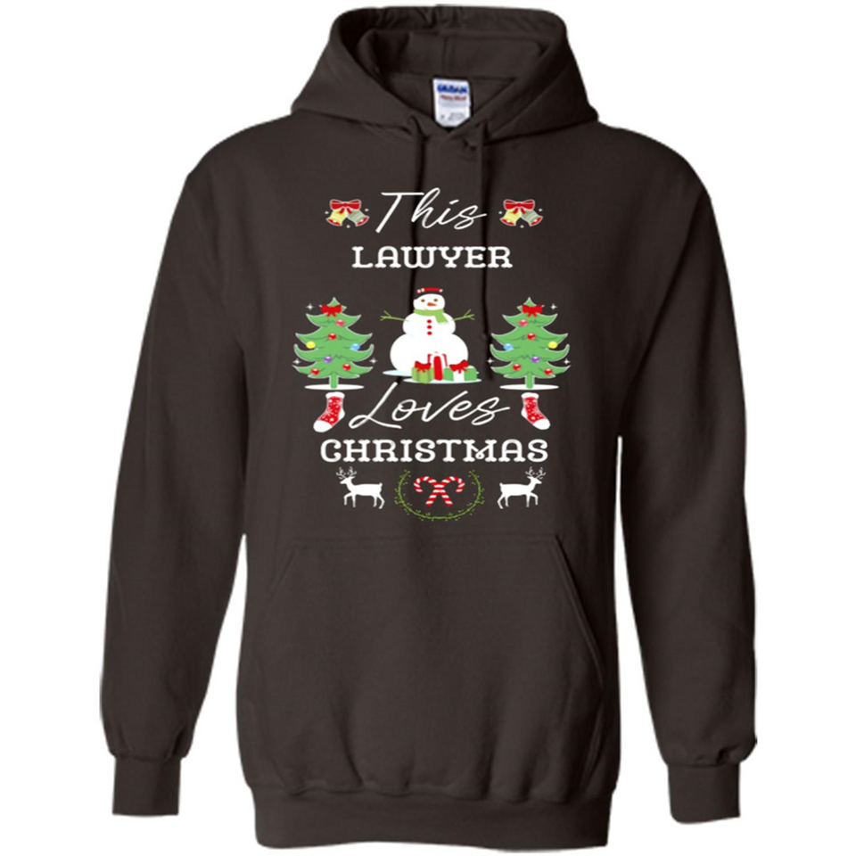 This Lawyer Loves Christmas Tree Shirt with Snowman