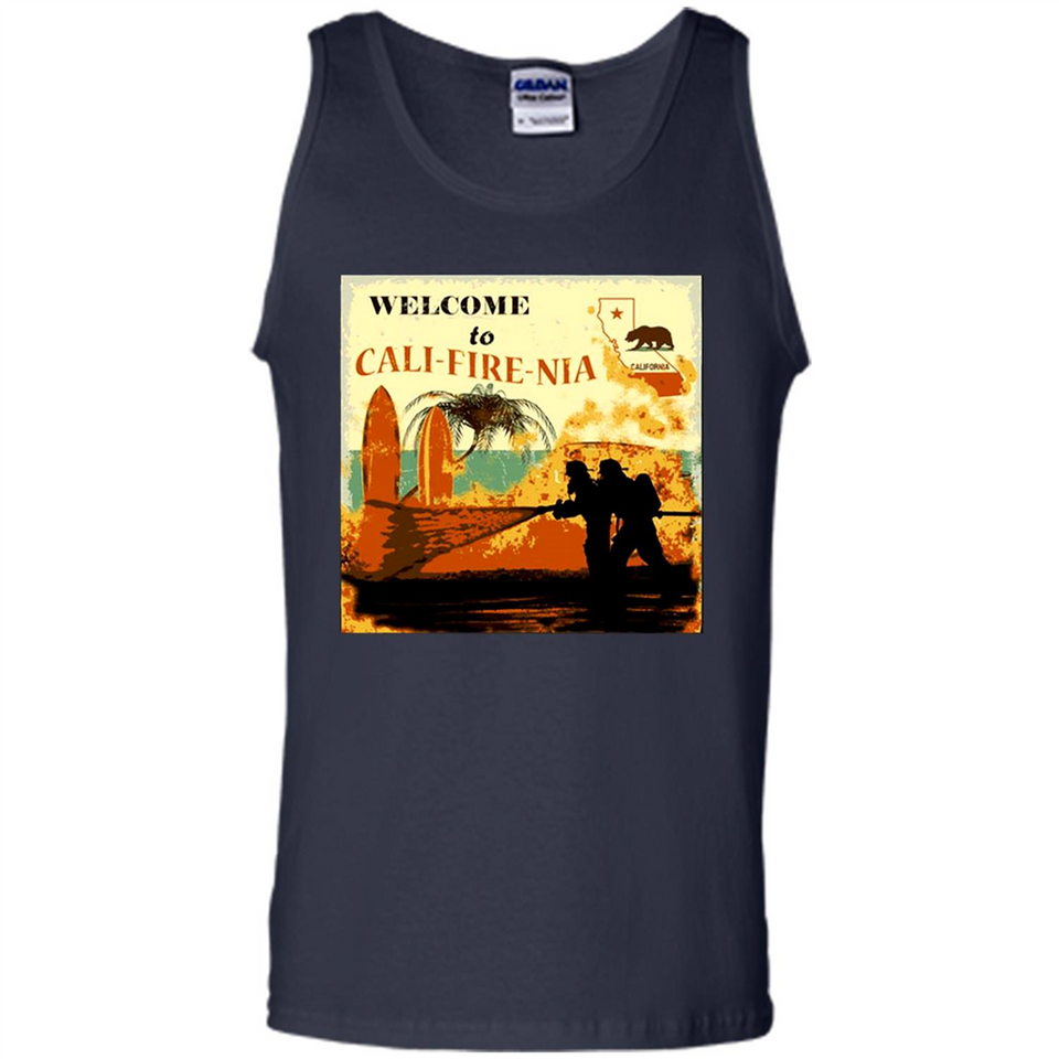 Paradise California Camp Fire Youth T-Shirt PINGPONG - Tank Top