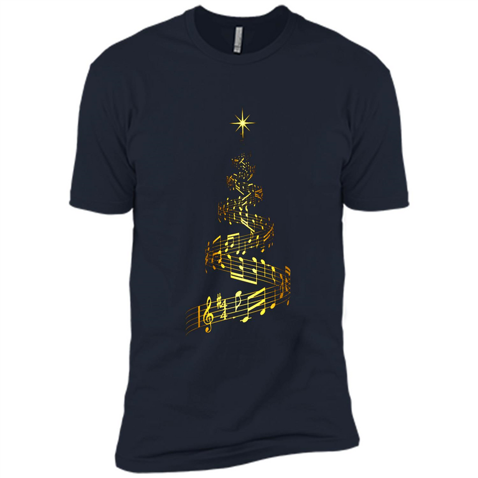 Music Note Christmas Tree Xmas Music Lover Mug PINGPONG - Premium Short Sleeve T-Shirt