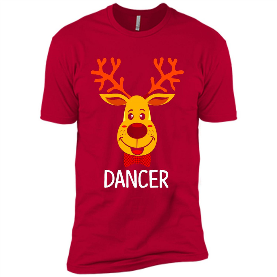Dancer Santa Claus Funny Xmas Holiday T-Shirt - Premium Short Sleeve T-Shirt