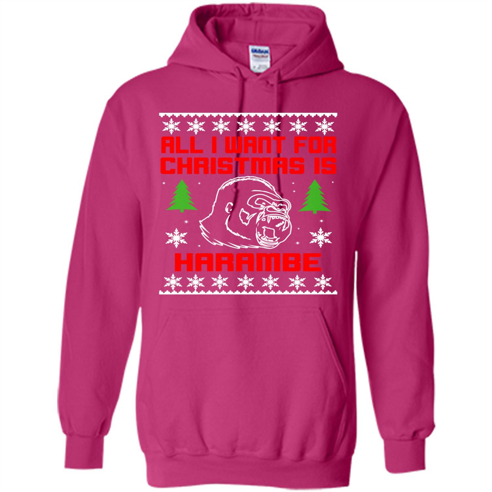 All I Want For Christmas Is HarambeT Rex Attack Reindeer ugly sweater PINGPONG