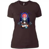Chicago Cubs Halloween The Nightmare Before Christmas - Ladies' Boyfriend T-Shirt