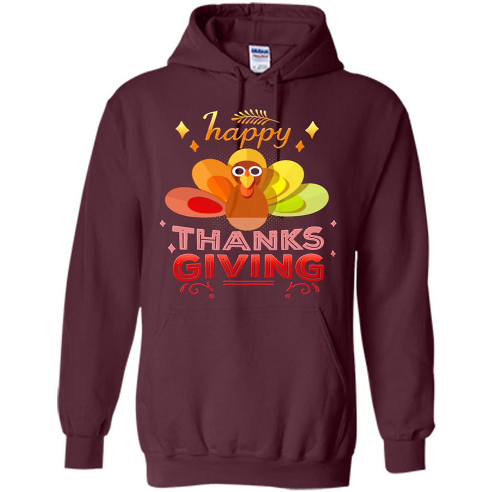 Happy Thanksgiving Turkey Day Colorful Cute