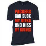 Packers can suck my Ditka and kiss my Butkus PINGPONG - Premium Short Sleeve T-Shirt