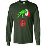 Christma Season With Green Grinch Hand Be Kind - Long Sleeve T-Shirt