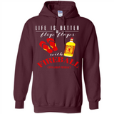 LIFE IS BETTER IN FLIP FLOPS WITH FIREBALL WHISKEY
