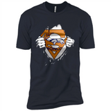 Denver Broncos And Superman Fans - Premium Short Sleeve T-Shirt