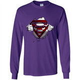 Chicago Bulls And Superman Fans - Long Sleeve T-Shirt