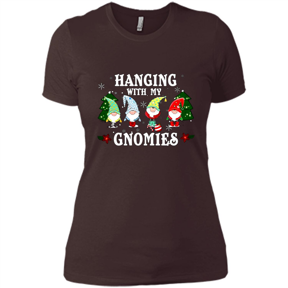 Christmas Garden Gnome Hanging With My Gnomies Shirt Sweater - Ladies' Boyfriend T-Shirt