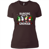 Christmas Garden Gnome Hanging With My Gnomies Shirt Sweater - Ladies' Boyfriend T-Shirt