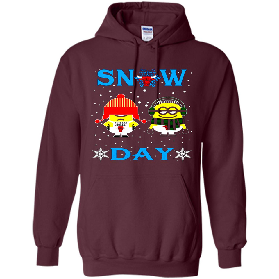 Snow Day Shirt For Chicago Bulls Vs Minion Fans pingpong