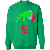 Grinch hand holding HomeDepot Glitter Christmas PING PONG