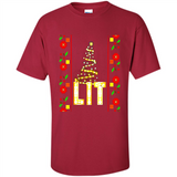 Funny Lets Get Lit Christmas Tree - Shirt