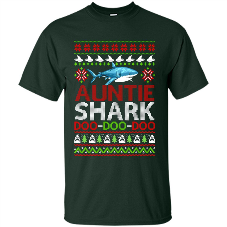 Auntie shark Doo Doo Doo Christmas - Shirt