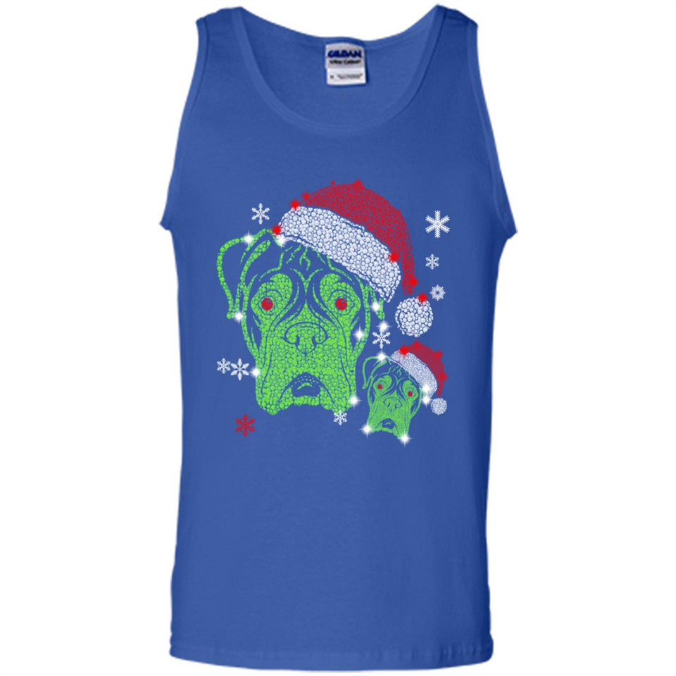 Boxer Dog diamond Christmas - Tank Top