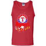 Snoopy Christmas Texas Rangers - Tank Top