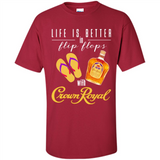 LIFE IS BETTER IN FLIP FLOPS WITH CROWN ROYAL