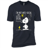 Snoopy I'm Not Anti-Social I Am Selectively Social